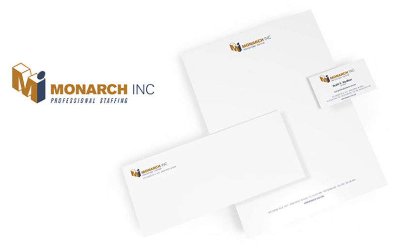 Logo & Stationery - Monarch Inc. | Keith Jensen Design 